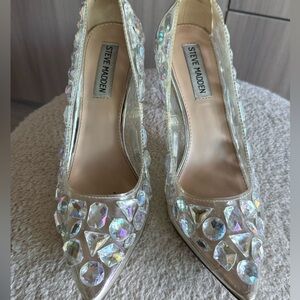 Steve Madden Heels with Crystal Accents
